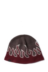 Hand Knit Flame Bucket - Burgundy Flame (SD25S-CP02)