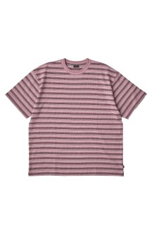 Jaquard Striped S/S Tee - Pink (SD25S-CT08)