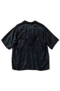 ACETATE S/S SUKA SHIRT EAGLE - BLACK / BLACK (GL39432)