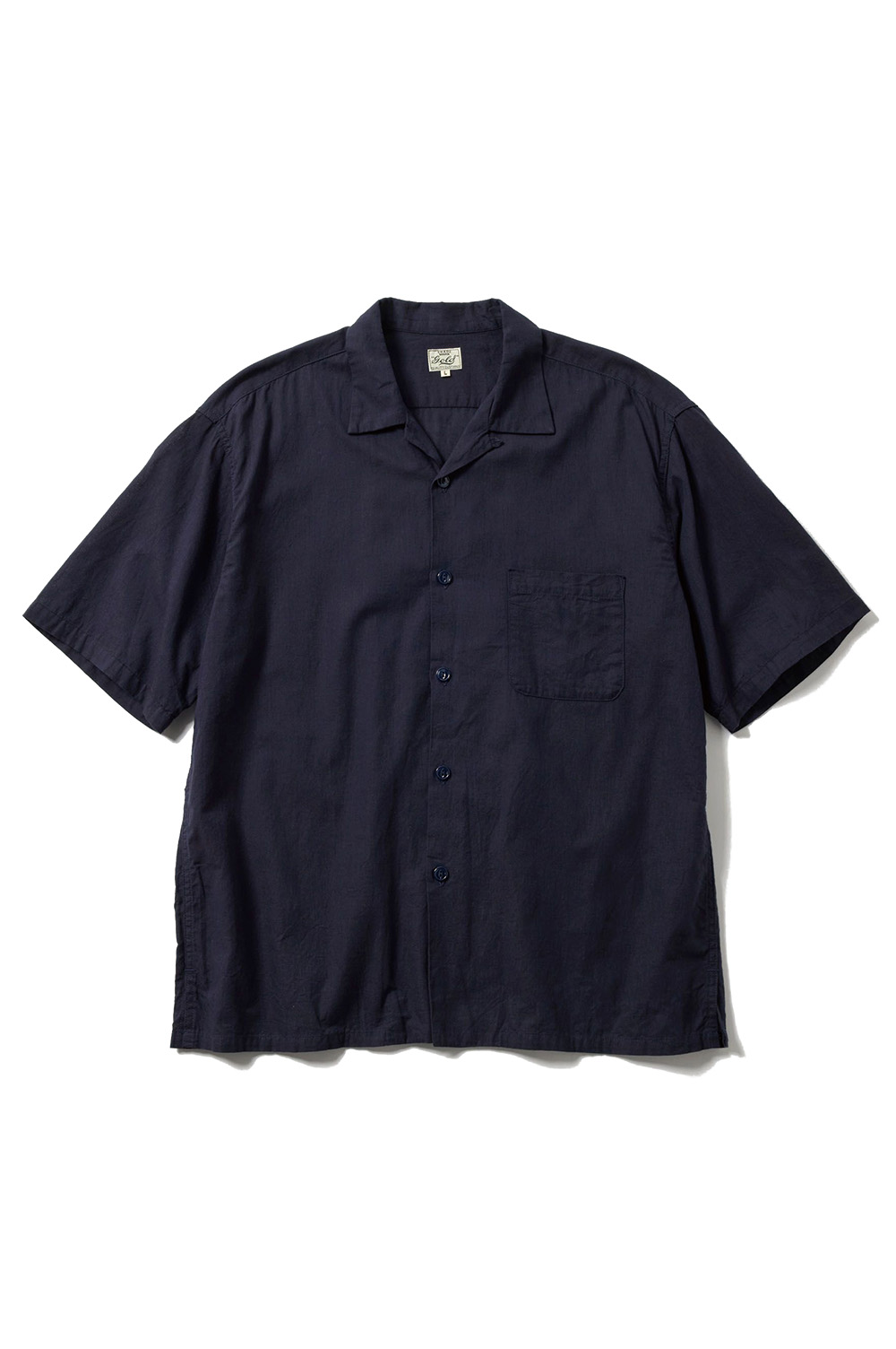 GOLD 東洋 VAT DYE CHAMBRAY REGULAR SHIRT VAT DYE CHAMBRAY OPEN SHIRT - NAVY (GL39438) | セレクト