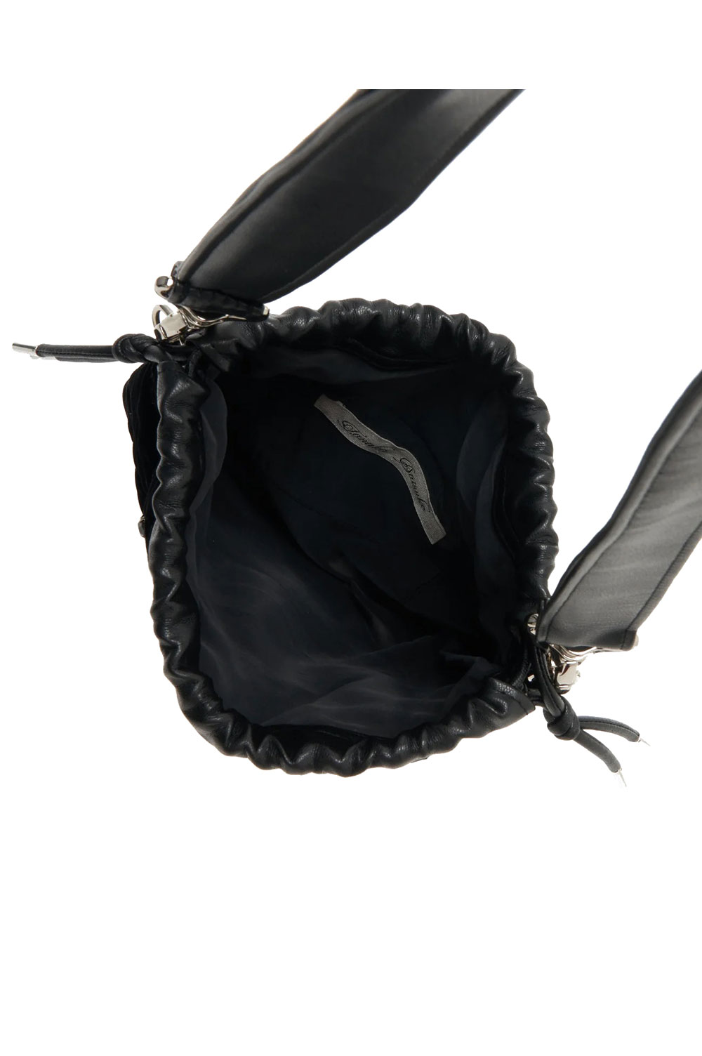 palace tiles quilted drawstring bag - Black (TD-24AW-BG05 