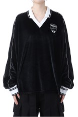 Velvet Football Shirt - BLACK (S3.5-0501)