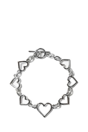 Heart Shaped Bracelet - SILVER (S3.5-1104)