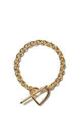 Heart Bracelet (Small Link) - GOLD (S-1104)
