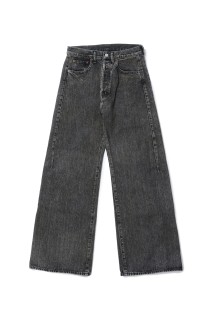 DEFORMED FLARE VINTAGE DENIM JEANS - BLACK (ST.1075)