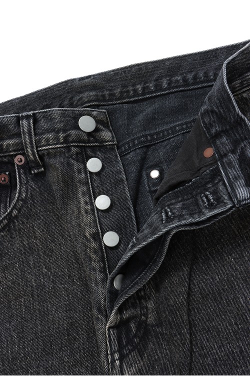 DEFORMED FLARE VINTAGE DENIM JEANS - BLACK (ST.1075) | セレクト