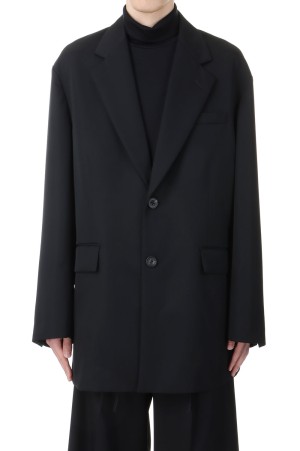 OVERSIZED SINGLE BREASTED LONG JACKET - BLACK (ST.1086)