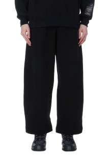 COTTON DOUBLE KNIT TWIST SEAM PANTS - BLACK (ST.1120)