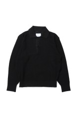 SHEER LIGHT KNIT SKIPPER LS - BLACK (ST.1150)