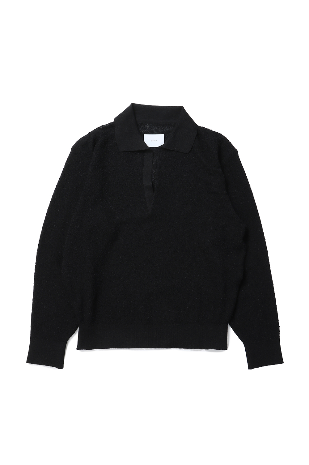 SHEER LIGHT KNIT SKIPPER LS - BLACK (ST.1150) | セレクトショップ