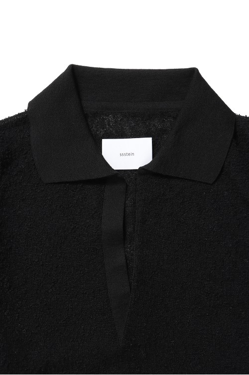 SHEER LIGHT KNIT SKIPPER LS - BLACK (ST.1150) | セレクトショップ