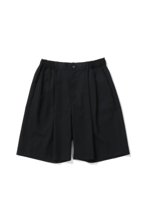 WIDE EASY SHORT TROUSERS - BLACK (ST.1105)