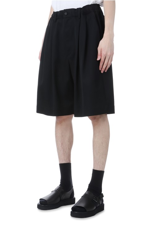 WIDE EASY SHORT TROUSERS - BLACK (ST.1105) | セレクトショップ