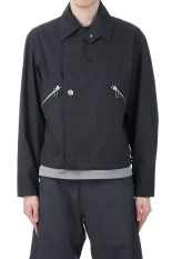 DRAWCORD BLOUSON - CHARCOAL (SS25-BZ-103-02)