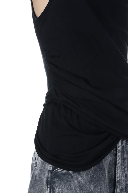 OMAR AFRIDI ブラック タンクトップ 46 OMAR AFRIDI ブラック タンクトップ 46 TOPS – OMAR AFRIDI