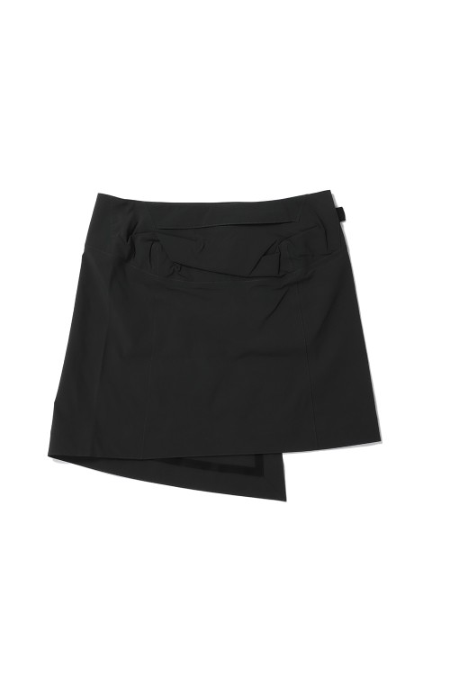 スカート murral Monochrome wrapped skirt (Black) Monochrome wrapped skirt (Black)