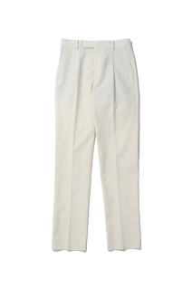 PLEATED TROUSERS ( TYPE-2 ) / WHITE (25SSE-WMP-TR01)