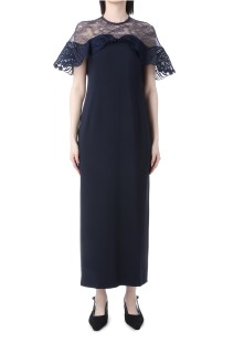 Tulle Lace Classic Dress - BLACK (MM25SS-DR093)
