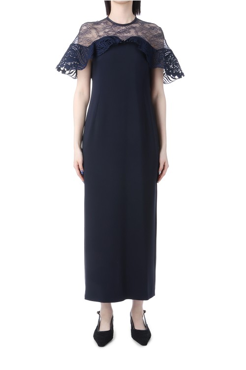 Tulle Lace Classic Dress - NAVY (MM25SS-DR093) | セレクトショップ