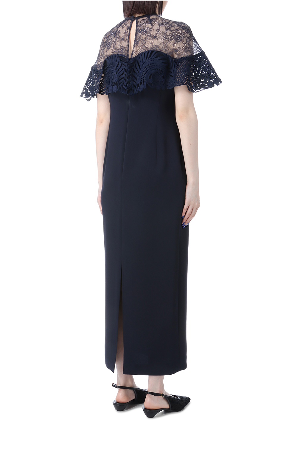 Tulle Lace Classic Dress - NAVY (MM25SS-DR093) | セレクトショップ