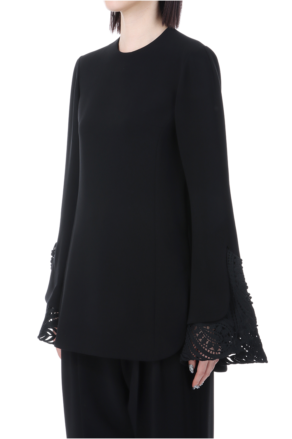 Embroidered Cuffs Top - BLACK (MM25SS-SH095) | セレクトショップ