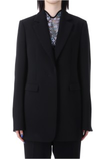 Acetate Polyester Collarless Suit Jacket - BLACK (MM25SS-JK105)