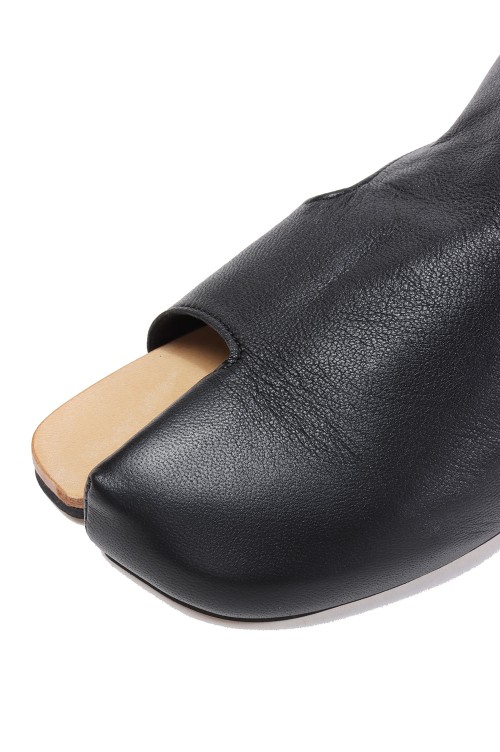 Sheep Leather Tabi Sandals- BLACK (MM25SS-AC307) | セレクト