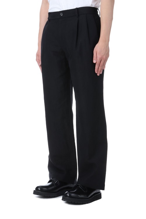 TUCKED PANTS - BLACK (2251-PT20-001) | セレクトショップ