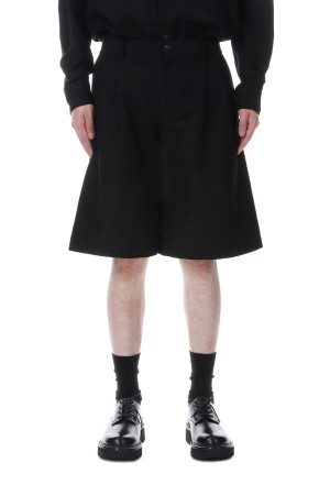 TUCKED HALF PANTS - BLACK (2251-PT50-001)