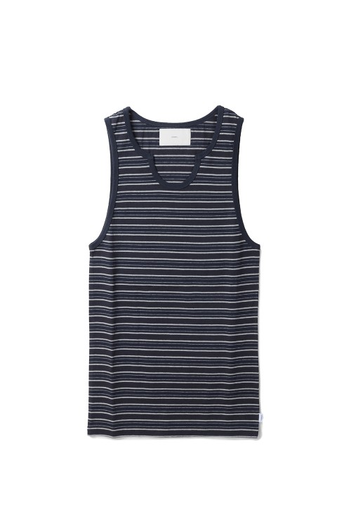 STRIPE TIGHT TANK TOP - DARK NAVY (2541000903) | セレクトショップ