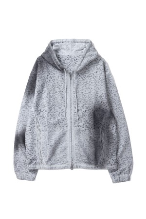 EP.7 01 HOODIE ZIP UP - LIGHT GRAY (EP7HDZ01-LG)