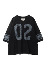 HORSECOLLAR,  football shirt ss / Black