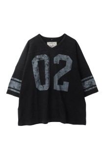 HORSECOLLAR, football shirt ss / Black