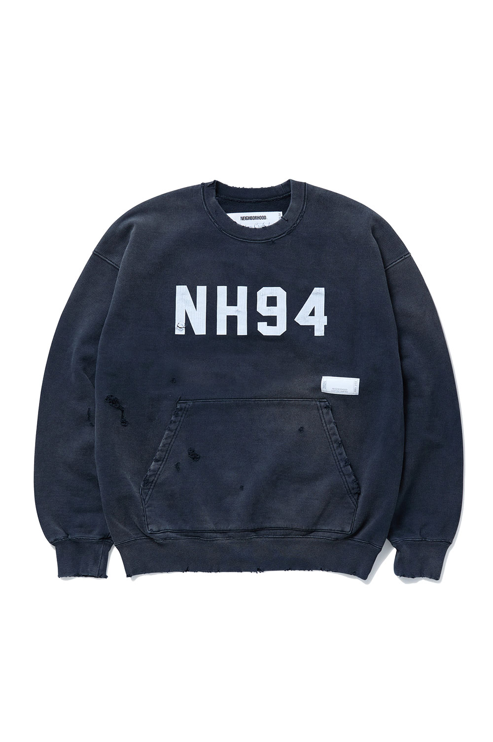 NEIGHBORHOOD ネイバーフッド 232OKNH-CSM01 DAMAGE SWEATSHIRT