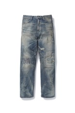 HEM CUT SLIM FLARE DENIM (VM) -LT.BLACK (MB999-3002