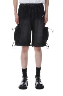 CPG ANOMALY CORD DENIM HALF PANTS - BLACK (25SS-CPG-05 / FS1749)