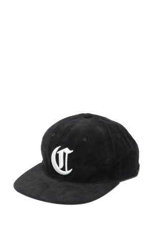 Corduroy 6 Panel Cap - Black x White (CTE-24A541)