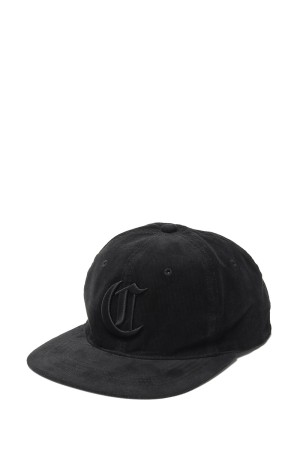 Corduroy 6 Panel Cap - Black x Black (CTE-24A541)