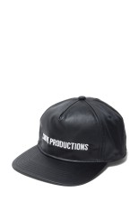 Damp Coated Satin 5 Panel Cap - Black x White (CTE-24A542)