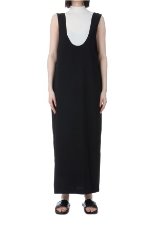 【anuke】Twill Uneck Onepiece 36 ブラック ànuke online store（アンヌーク） / Twill Uneck OnepieceTwill