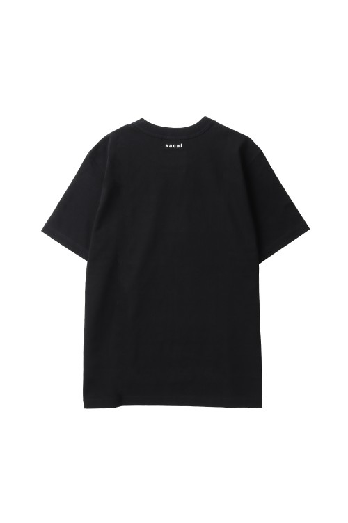 トップス wtaps SACAI Flock Print TEE BLACK XXL Sacai x Wtaps Print T-Shirt in Black | FWRD