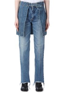 Lace Denim Skirt - BLUE (CS-25100)