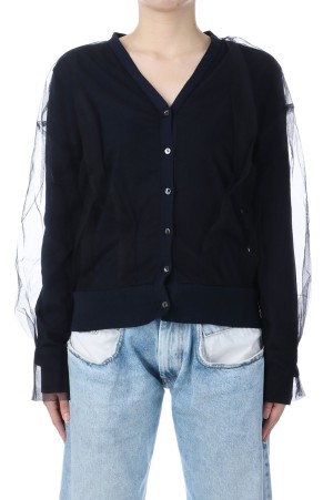Tulle Cardigan - NAVY (CK-25082)