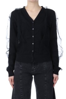 Tulle Cardigan - BLACK (CK-25082)