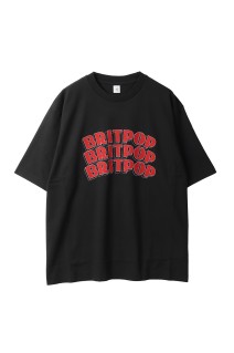 BRITPOP Print Tee WIDE - InkBlackxRed-PT (bROOTS25S34A)