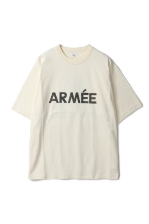 ARM_E 88/12 Print Tee WIDE - IvoryxBlack-Reflector (bROOTS25S36D)