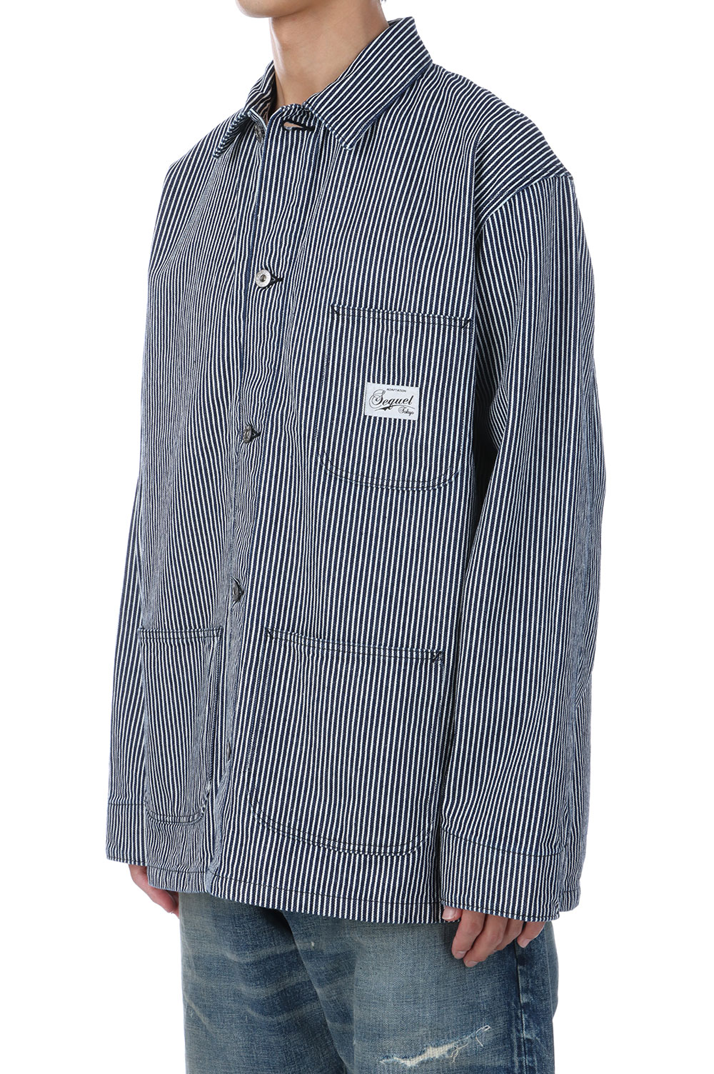 ジャケット・アウター SQ-25SS-JK-01 COVERALL HICKORY COVERALL - HICKORY (SQ-25SS-JK-01) | セレクトショップ