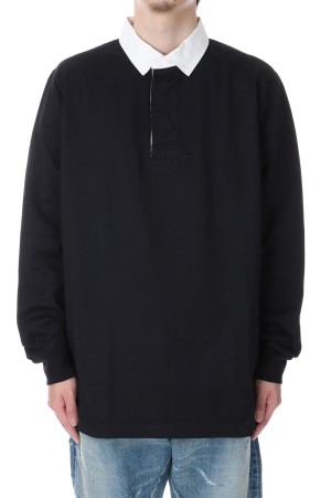 RUGBY SHIRT - BLACK (SQ-25SS-CS-05)