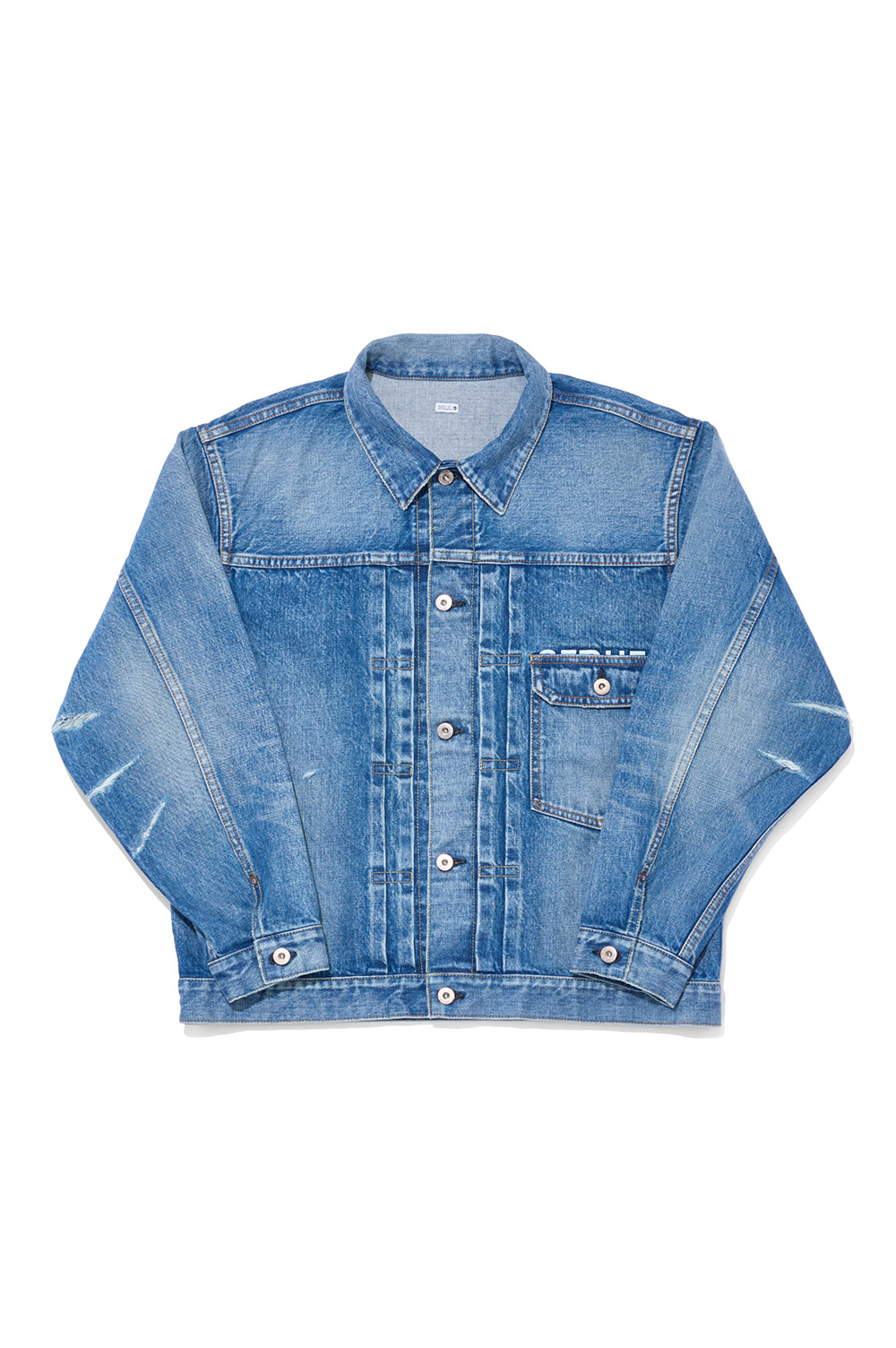 xFragment Design DAMAGE DENIM JACKET - INDIGO (SQ-25SS-JK-04