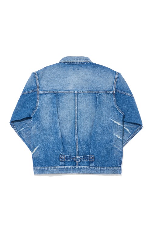 xFragment Design DAMAGE DENIM JACKET - INDIGO (SQ-25SS-JK-04